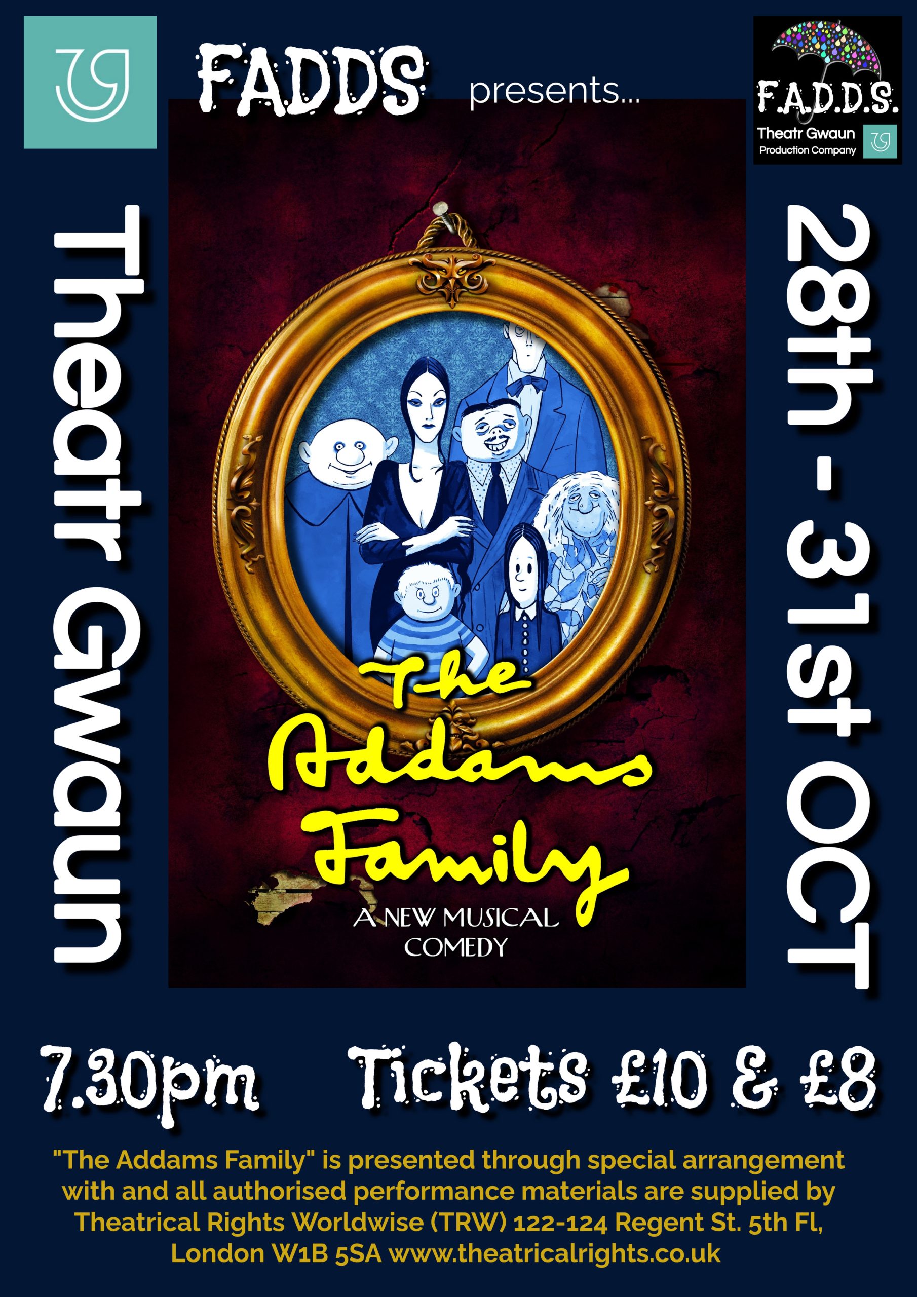 Addams Family The Musical Theatr Gwaun