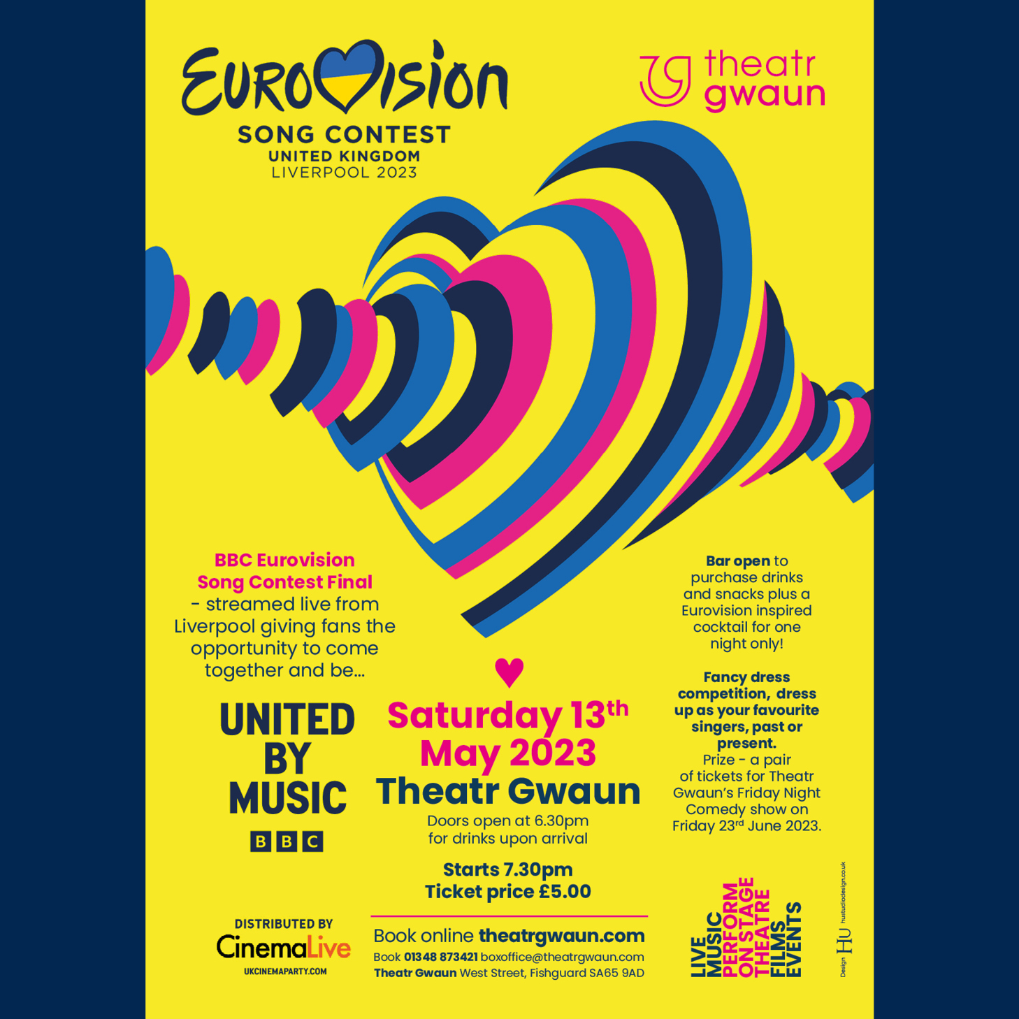 EUROVISION GRAND FINAL LIVE Theatr Gwaun